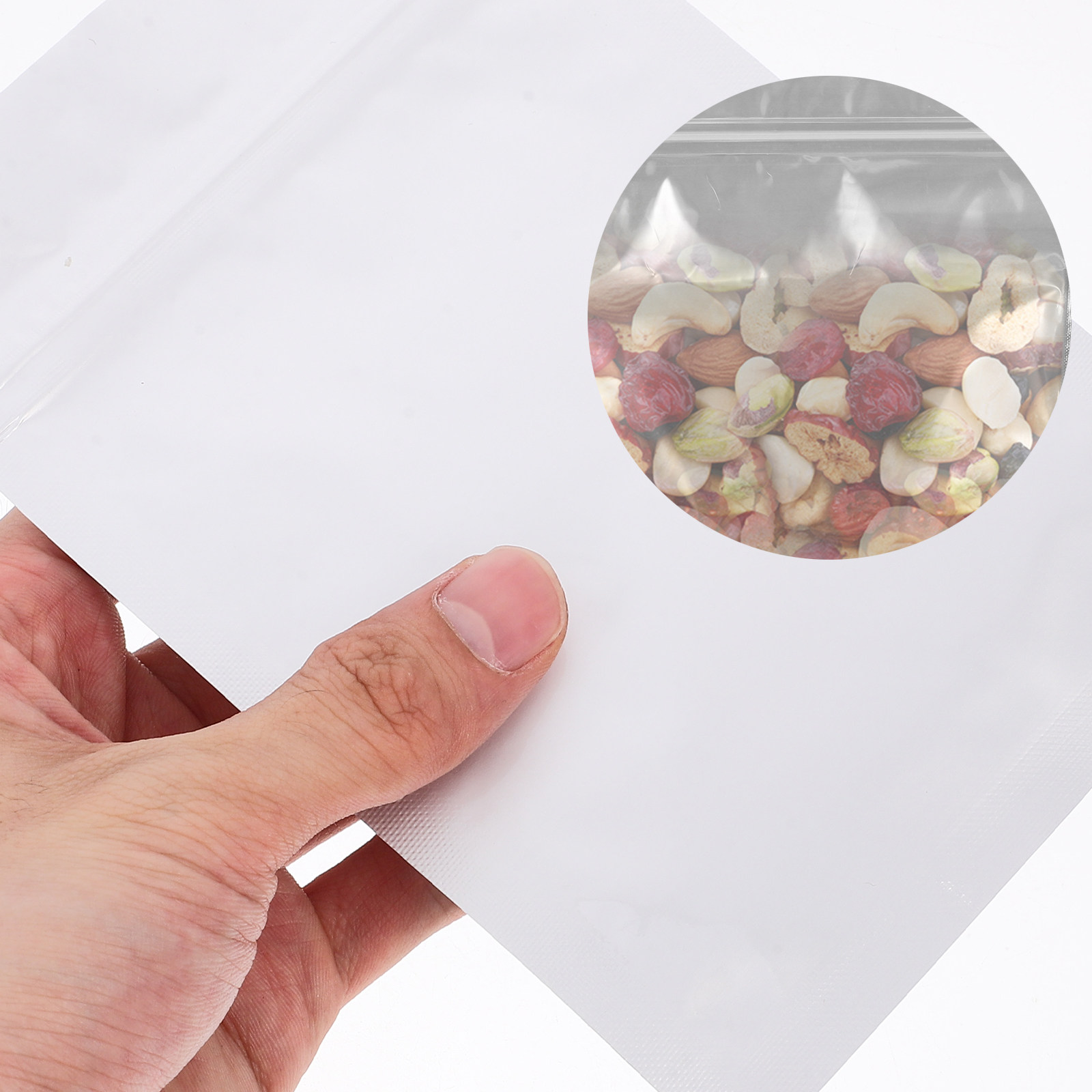 Food Snacks In Usa - 50Pcs Airtight Resealable Bags Food Storage