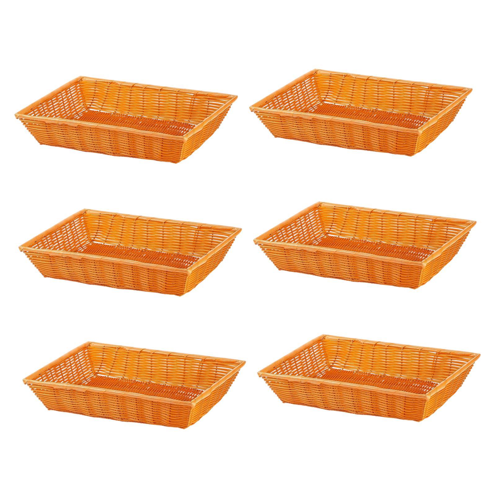 Rattan Style Bread Basket Set  - Food Snacks At Home review and price