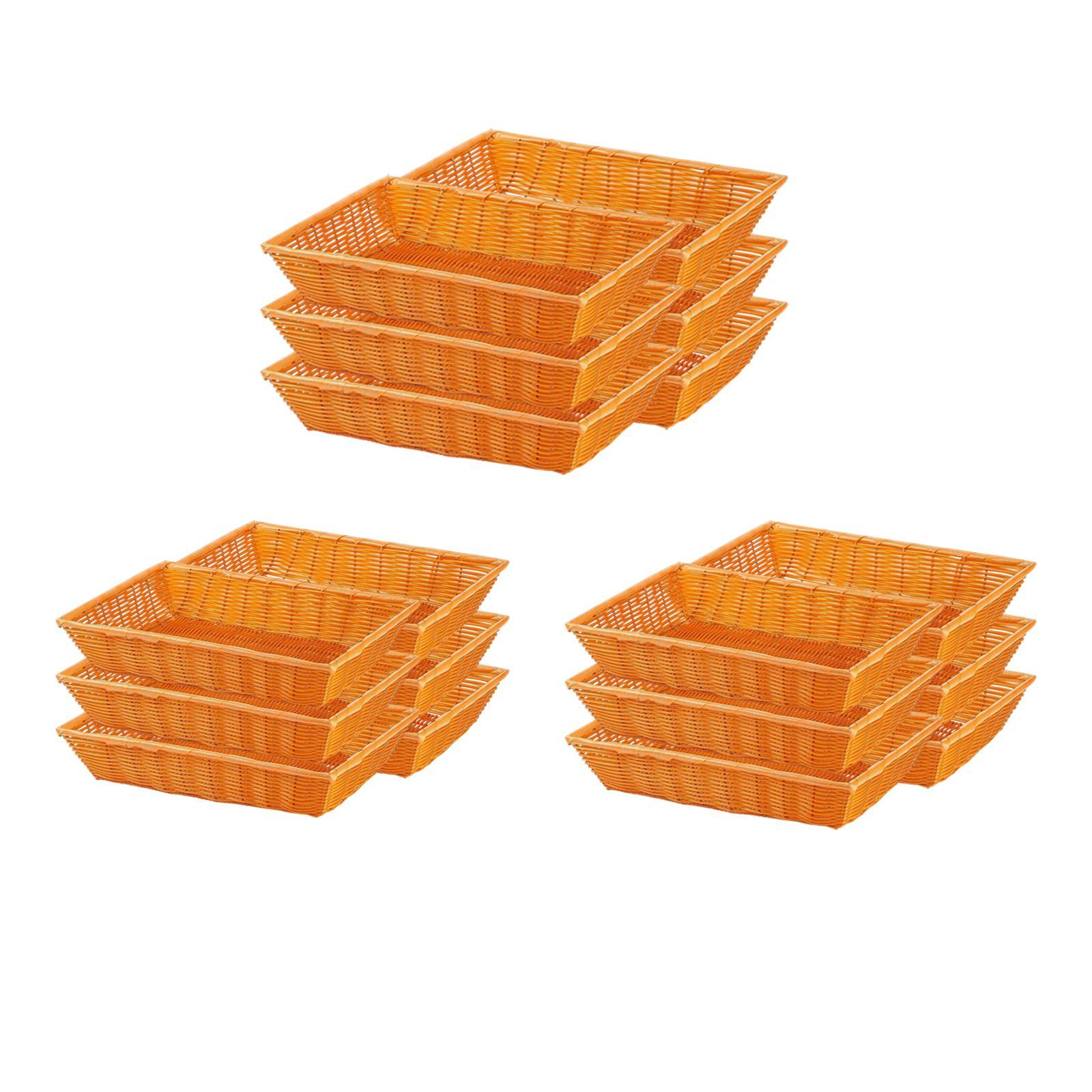 Rattan Style Bread Basket Set  - Food Snacks At Home review and price