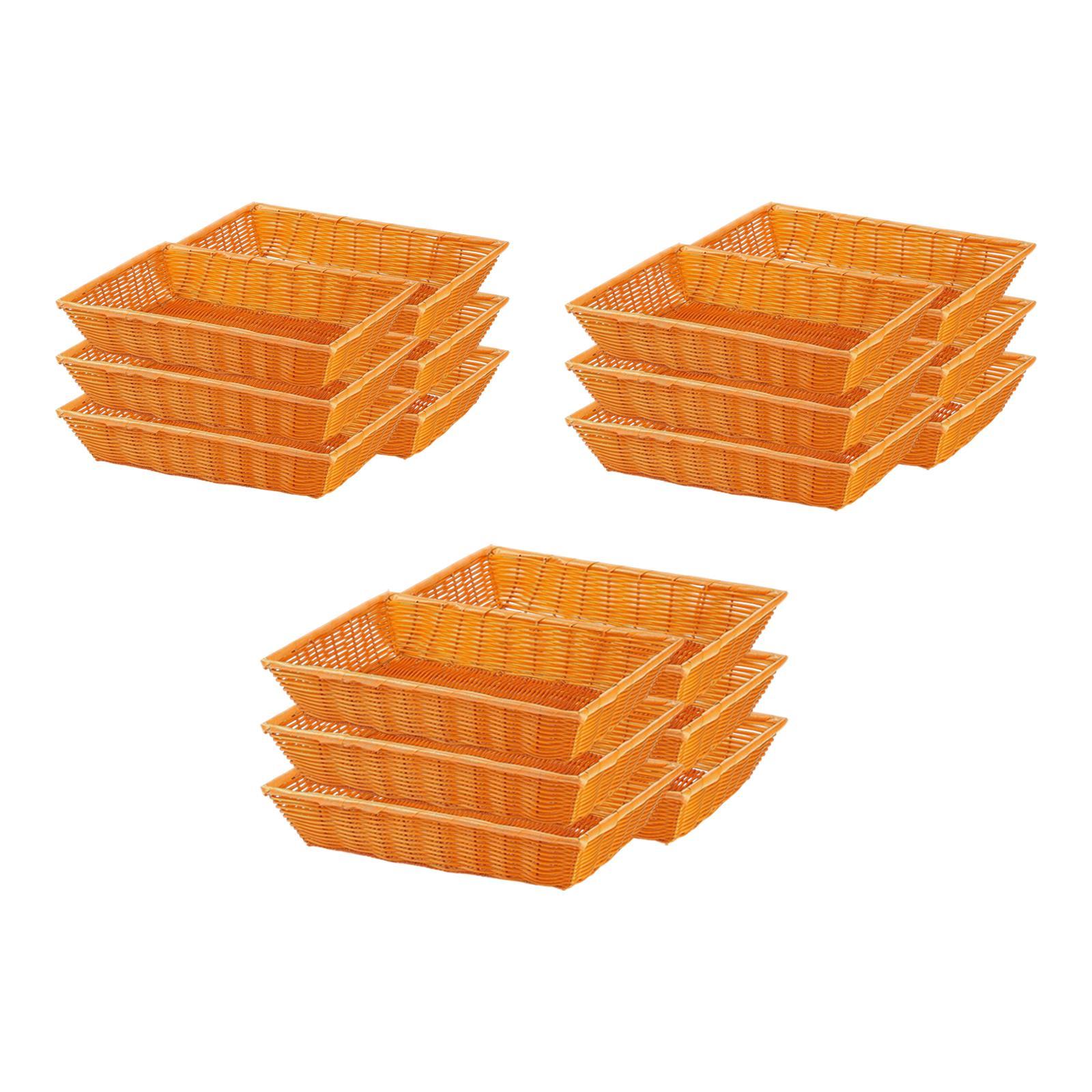 Rattan Style Bread Basket Set  - Food Snacks At Home review and price