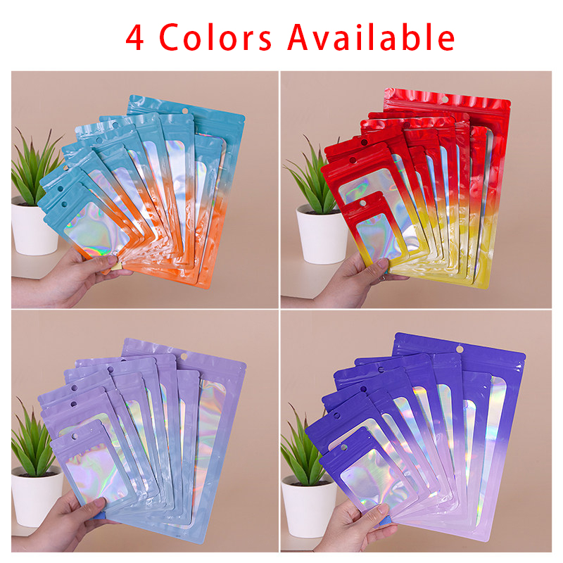 Holographic Color Square Zippe - Food Snacks In Usa review and price