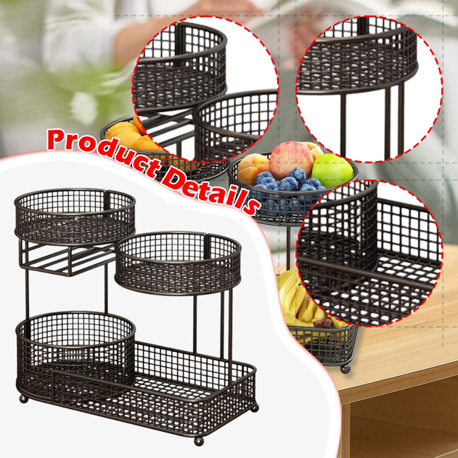 Large Metal Fruit Basket Bowl  - Food Snacks Basket review and price