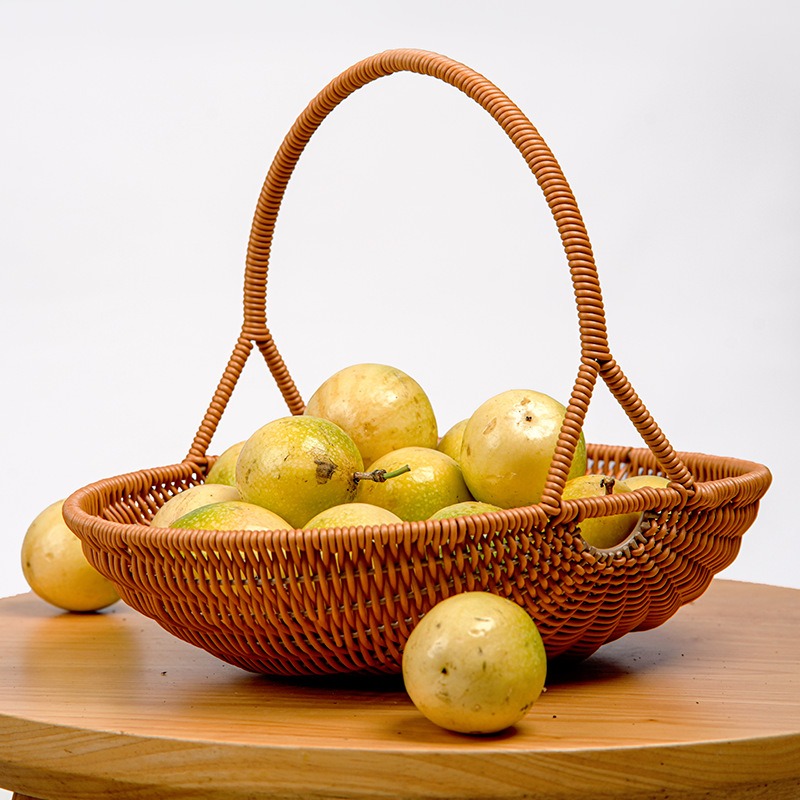 Plastic Imitation Rattan Woven - Food Snacks Basket review and price