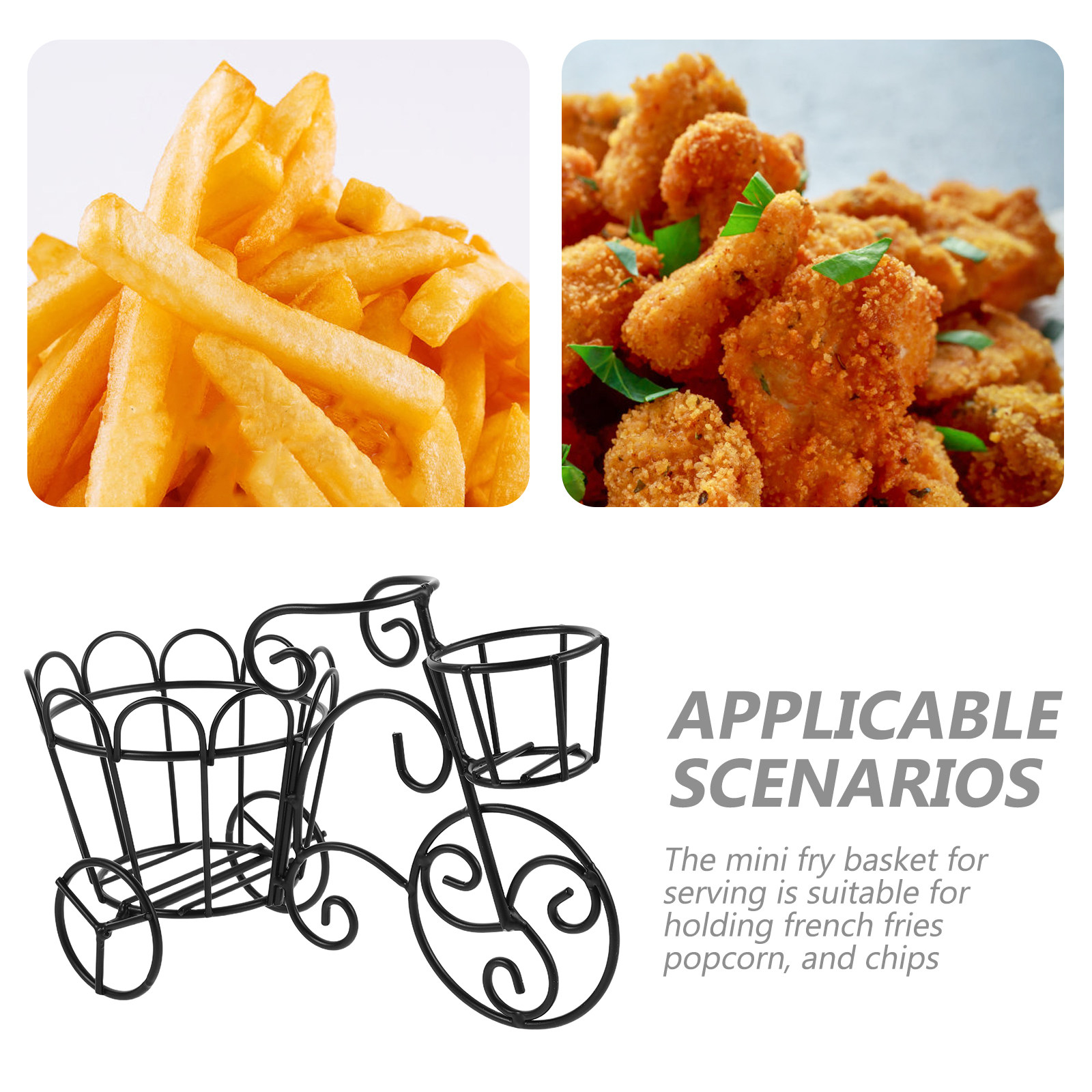 Creative Iron French Fries Bas - Food Snacks Basket review and price