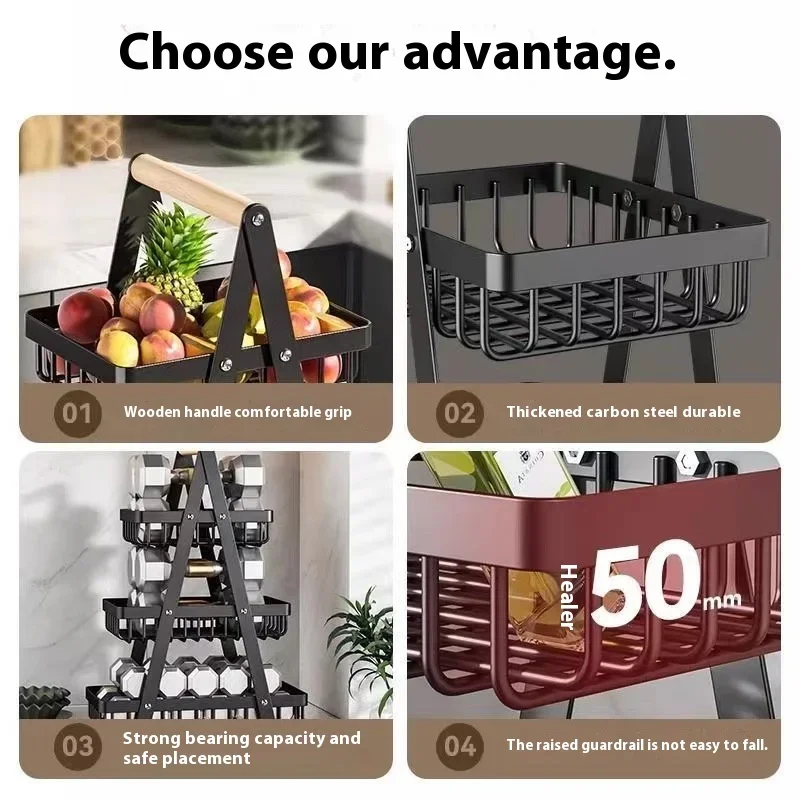 New 2Tiers Countertop Fruit Ba - Food Snacks Basket review and price